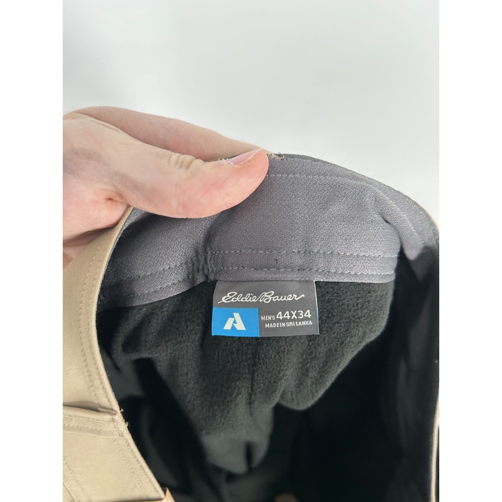 Eddie Bauer Guide Pants Mens 44x34 Chino First Ascent Fleece Lined Hiking Cargo - Picture 6 of 10